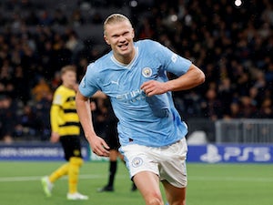 Haaland takes part in Man City training ahead of Liverpool clash